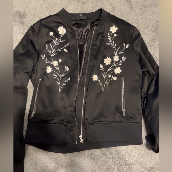 a.n.a Jackets & Blazers - A.n.a. Embroidered flower bomb jacket